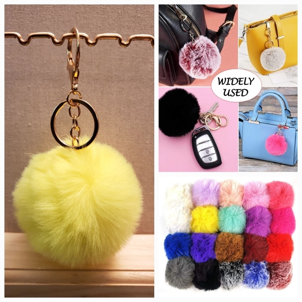 Cute Fashion Faux-Fur Puff Ball